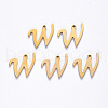 PVD Vacuum Plating 201 Stainless Steel Charms STAS-R105-W-G-2
