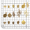   160PCS 16Style Tibetan Style Pendants TIBEP-PH0001-62-2