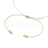 Adjustable Natural Quartz Crystal & Ruby & Garnet Braided Bead Bracelets for Women BJEW-JB11619-02-4