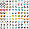   100Pcs Glass Cabochons GLAA-PH0001-79-1