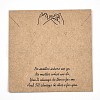 Kraft Paper Jewelry Necklace & Earrings Display Cards CDIS-T004-08-1
