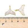 Brass Shell Pendants KK-B139-09G-3