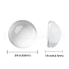 Transparent Half Round Glass Cabochons GGLA-R027-8mm-2