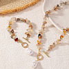 Alloy & Natural Gemstone Chips Beaded Necklaces & Beaded Bracelets Sets FS-WGA97E1-01-3