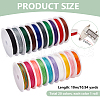   20 Rolls 20 Colors Round Polyester Cord OCOR-PH0004-83B-2