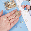 SUNNYCLUE 80Pcs 304 Stainless Steel Leverback Earring Findings STAS-SC0004-59G-3