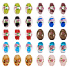 Craftdady Handmade Foil Glass Lampwork Beads LAMP-CD0001-04-3