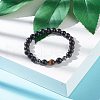 Energy Power Round Beads Stretch Bracelet for Men Women BJEW-JB06901-2