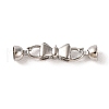 Brass Fold Over Clasps KK-U016-13P-1