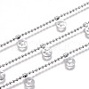 Tarnish Resistant Handmade 304 Stainless Steel Ball Chains STAS-F229-04-P-1