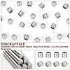 Unicraftale 50Pcs 201 Stainless Steel European Beads FIND-UN0003-93-5