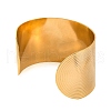 304 Stainless Steel Open Cuff Bangles for Women BJEW-G711-01J-G-3
