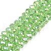 Electroplate Glass Beads Strands X-EGLA-A044-T8mm-B09-1