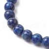 3Pcs Shell Pearl Bead & Natural Carnelian & Dyed White Jade & Dyed Lapis Lazuli & Green Aventurine & Yellow Jade Beaded Stretch Bracelets for Women BJEW-JB11938-6