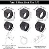 Unicraftale 3Pcs 3 Size 304 Stainless Steel Rectangle Signet Finger Rings RJEW-UN0001-26B-3