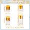 CRASPIRE 20Pcs 4 Style Glass Bead Containers MRMJ-CP0001-22A-2