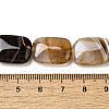 Natural Striped Agate/Banded Agate Beads Strands G-B137-B01-01C-5