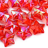 Electroplate Rainbow Iridescent Acrylic Beads TACR-T025-001C-2
