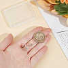BENECREAT 1Pc Rhodium Plated 925 Sterling Silver Cage Pendants STER-BC0002-42P-3