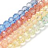 Transparent Painted Glass Beads Strands DGLA-A034-T6mm-A02-2