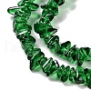 Spray Painted Transparent Glass Beads Strands GLAA-P060-01A-07-3