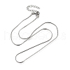1.2MM 304 Stainless Steel Snake Chain Necklaces for Women Men STAS-V011-04B-P-4