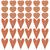 GOMAKERER 200Pcs 2 Styles Wood Buttons FIND-GO0001-91-1