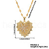 Brass Micro Pave Clear Cubic Zirconia Starfish Heart Pendant Necklaces for Special Occasions QB0695-1-3