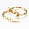 304 Stainless Steel Hoop Earrings EJEW-H344-02G-2