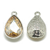 Alloy Glass Pendants PALLOY-T028-10x14mm-06-2