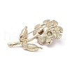 Zinc Alloy Crystal Rhinestone Brooches JEWB-C042-02A-G-2