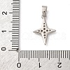 Brass Micro Pave Cubic Zirconia Pendants KK-P308-61P-3