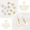 SUPERFINDINGS 200Pcs 2 Colors Brass Setting with Middle East Rhinestone Pendants RB-FH0001-06-4