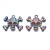 Rack Plating Rainbow Color Alloy Pendants PALLOY-N163-058A-2