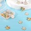 24Pcs 4 Style Alloy Enamel Pendants FIND-LS0001-10-NR-6
