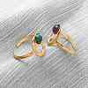 304 Stainless Steel Adjustable Open Cuff Rings RJEW-A071-12G-3
