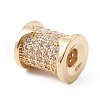 Eco-Friendly Rack Plating Brass Micro Pave Cubic Zirconia Beads KK-F835-24C-G-2
