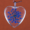 Heart Alloy Glass Pendants GLAA-Q049-20mm-03P-2