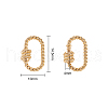 Brass Screw Carabiner Lock Charm KK-CJ0001-24-2