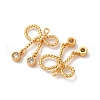 Brass Micro Pave Cubic Zirconia Pendants KK-K382-59G-2