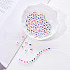 White Opaque Acrylic Beads SACR-YW0001-15-5