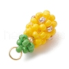 Glass Seed Beaded Pendants PALLOY-MZ00480-4