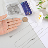 SUNNYCLUE 12Pcs 304 Stainless Steel Serpentine Chain Necklaces Set for Men Women NJEW-SC0001-15-3