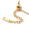 Vacuum Plating 304 Stainless Steel Pendant Necklaces NJEW-G125-04-4