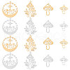 SUNNYCLUE 16Pcs 8 Style 201 & 304 Stainless Steel Pendants STAS-SC0004-21-1