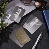  201 Stainless Steel Thermal Transfer Cards DIY-NB0007-25-5
