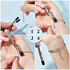 SUNNYCLUE 2Pcs Iron and PVC and Acrylic Alligator Memo Clips FIND-SC0011-25B-3