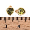 Brass Micro Pave Cubic Zirconia Charms KK-Z066-02G-3