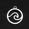 Non-Tarnish 201 Stainless Steel Charms STAS-N090-LA002-1