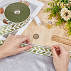 Polyester Leaf Jacquard Ribbon OCOR-WH0101-67A-3